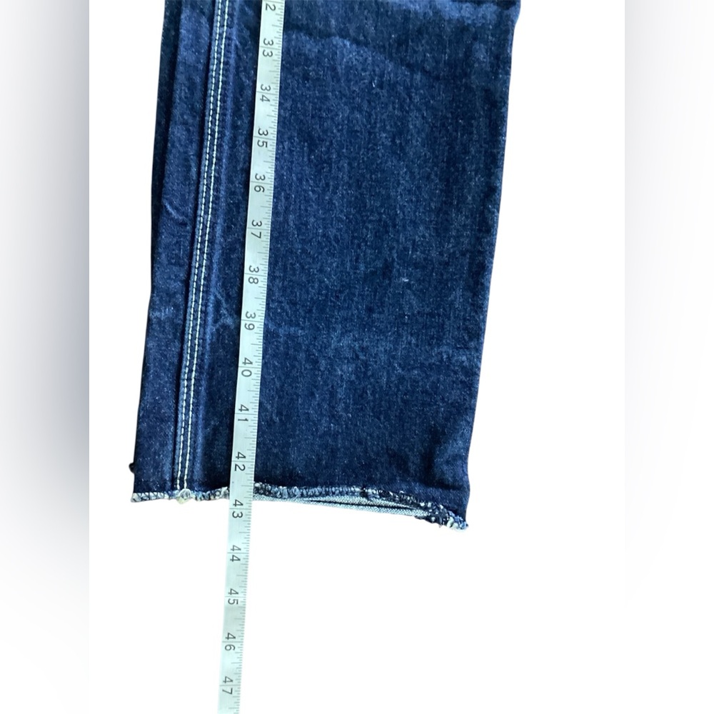 VTG Jordache white side stripe high rise straight leg Size 27 x L - Picture 4 of 7